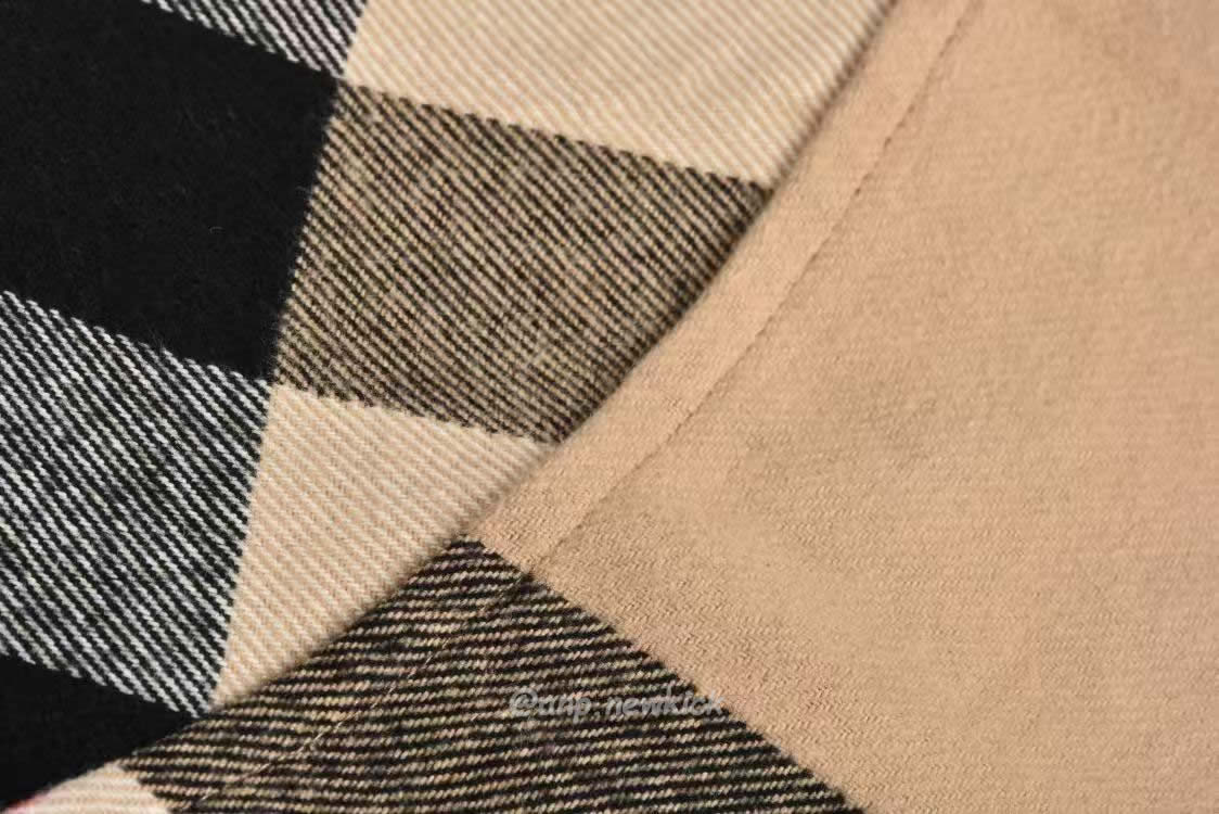 Burberry Check Wool Cotton Zip Front Shirt (8) - www.newkick.org